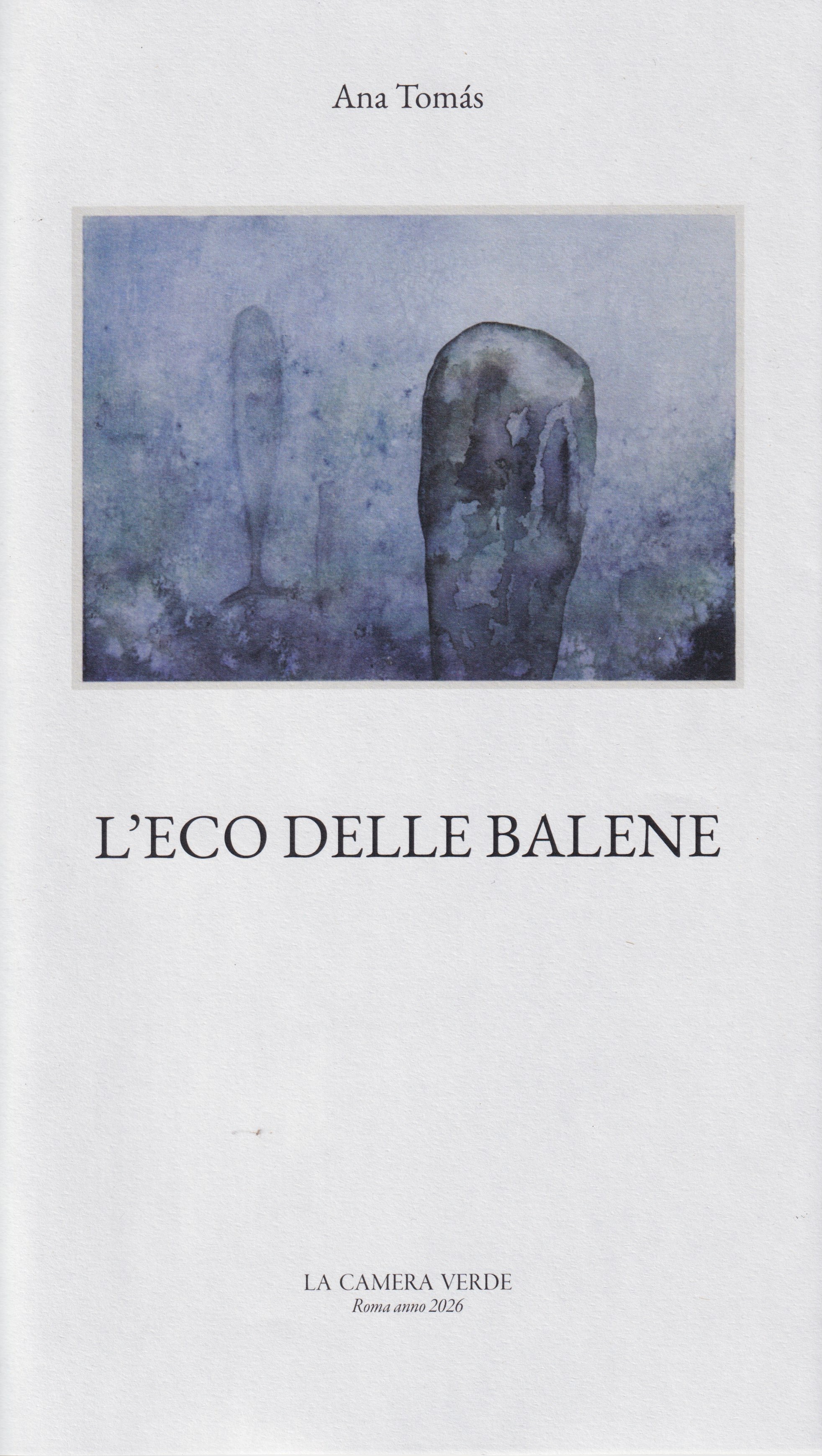 Copertina del libro L'eco delle balene — Ana Tomás, La Camera Verde, 2026